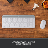 Logitech MK470 Slim Keyboard & Mouse White US | Klikk Malta