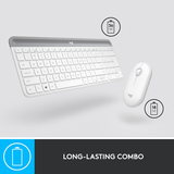 Logitech MK470 Slim Keyboard & Mouse White US | Klikk Malta