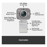 Logitech StreamCam USB Webcam White | Klikk Malta
