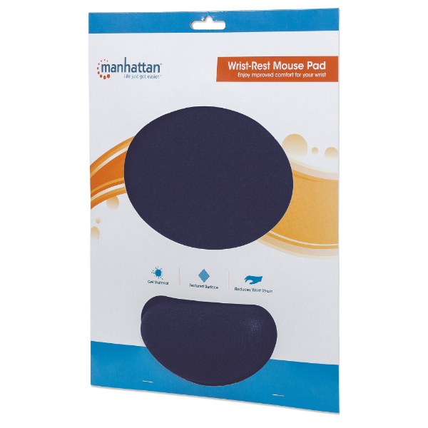 Manhattan Gel Wrist-Rest Mouse Mat Blue | Klikk Malta