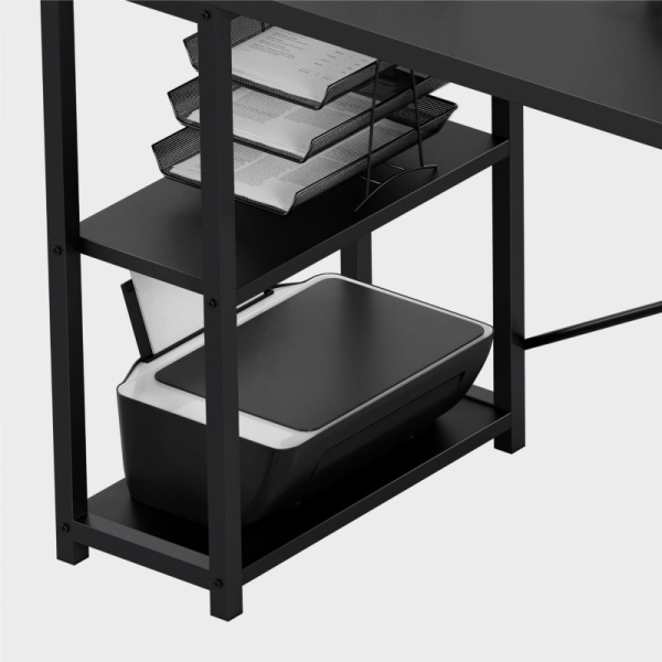 Mark Adler 145cm Corner Desk Black | Klikk Malta