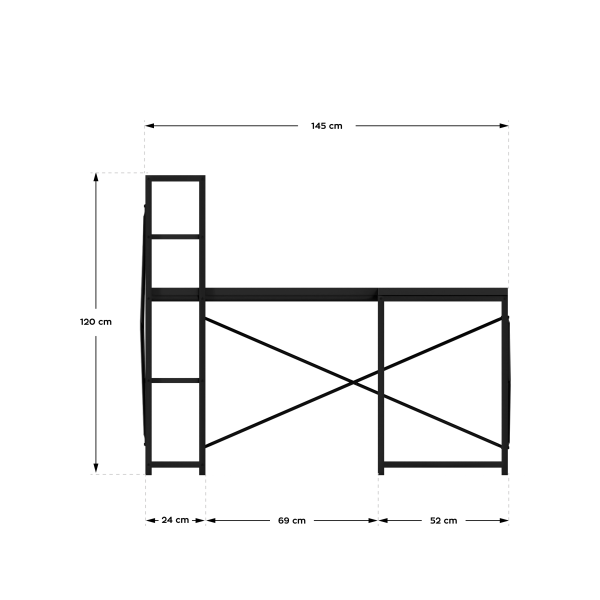 Mark Adler 145cm Corner Desk Black | Klikk Malta