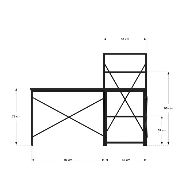 Mark Adler 145cm Corner Desk Black | Klikk Malta