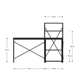 Mark Adler 145cm Corner Desk Black | Klikk Malta