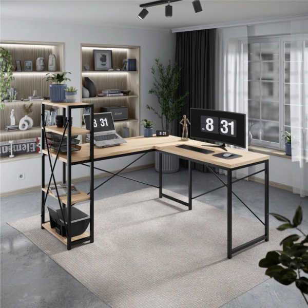 Mark Adler 145cm Corner Desk Oak | Klikk Malta