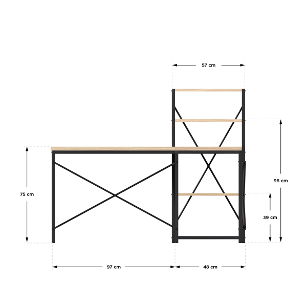 Mark Adler 145cm Corner Desk Oak | Klikk Malta