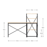 Mark Adler 145cm Corner Desk Oak | Klikk Malta