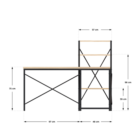Mark Adler 145cm Corner Desk Oak | Klikk Malta