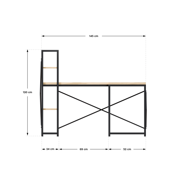 Mark Adler 145cm Corner Desk Oak | Klikk Malta