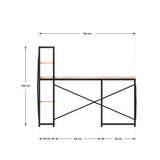 Mark Adler 145cm Corner Desk Oak | Klikk Malta