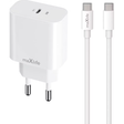 Maxlife PD QC Charger 1x USB-C 20W white + ... | Klikk Malta