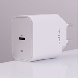 Maxlife PD QC Charger 1x USB-C 20W white + ... | Klikk Malta