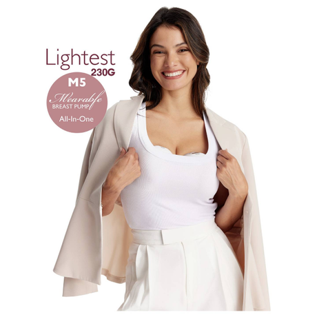 Momcozy M5 Double Breast Pump 160ml Grey | Klikk Malta
