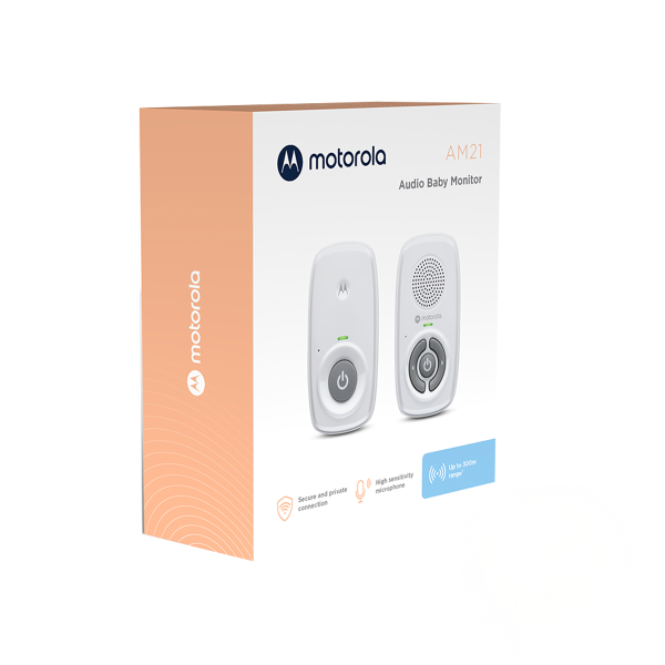 Motorola AM21 Audio 300M Baby Monitor White | Klikk Malta