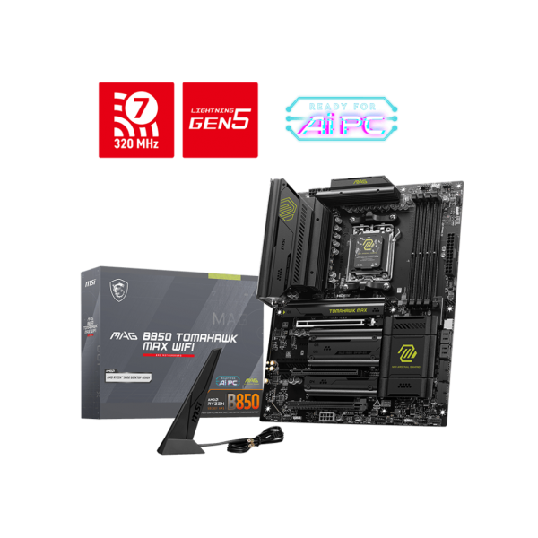 MSI MAG B850 Tomahawk Max WIFI DDR5 AM5 ATX... | Klikk Malta