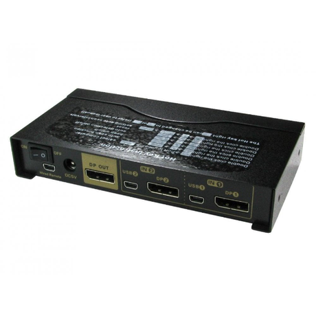 NEWlink 2 Port DisplayPort USB KVM Switch | Klikk Malta