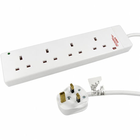 NEWlink 4-socket Surge Protected Power Stri... | Klikk Malta