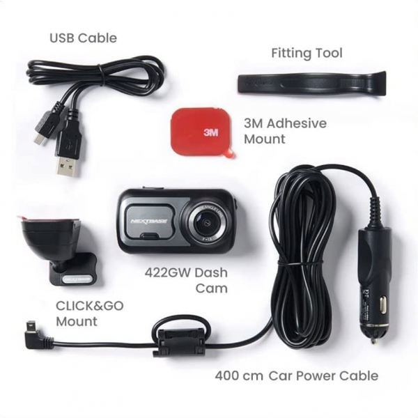 Nextbase 422GW Quad HD 140° GPS Front Dash ... | Klikk Malta