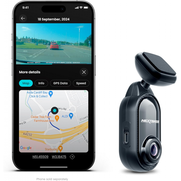 Nextbase Piqo 1K/FHD Dash Cam 140° | Klikk Malta