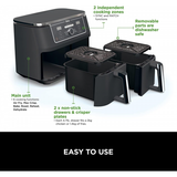 Ninja Foodi AF400 Dual Zone Air Fryer | Klikk Malta