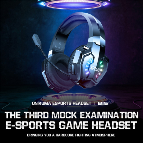 Onikuma B15 Gaming Headphones Black | Klikk Malta