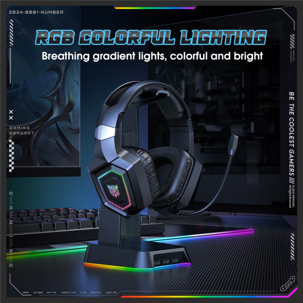 Onikuma GT806 Gaming Headphones Black | Klikk Malta