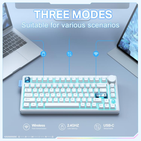 Onikuma MT706 RGB Backlit Wireless Keyboard... | Klikk Malta