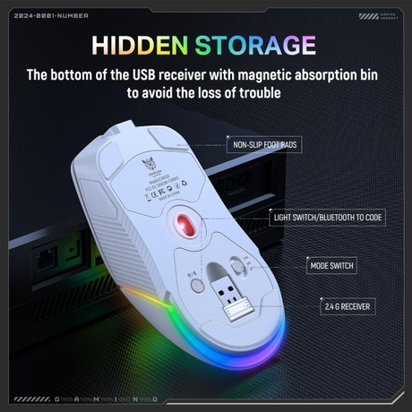 Onikuma Wireless Gaming Mouse White | Klikk Malta