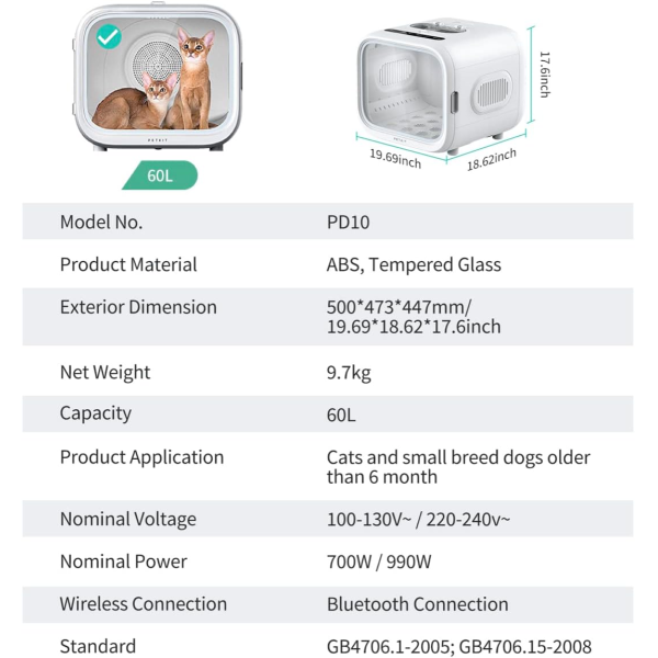PETKIT Airsalon Max Automatic Pet Dryer | Klikk Malta