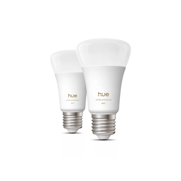 Philips Hue White Amb. 6W A60 E27 2-pack | Klikk Malta