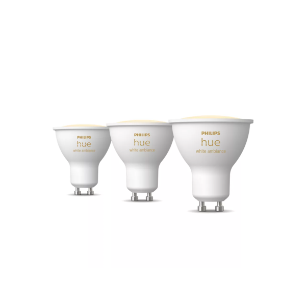 Philips Hue White Ambiance 4.2W GU10 3-pack | Klikk Malta