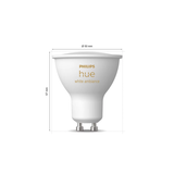 Philips Hue White Ambiance 4.2W GU10 3-pack | Klikk Malta