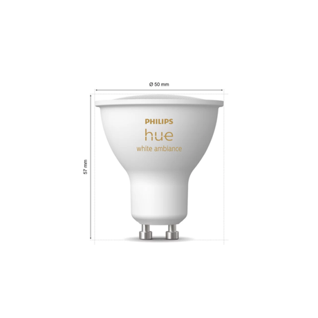 Philips Hue White Ambiance 4.2W GU10 3-pack | Klikk Malta