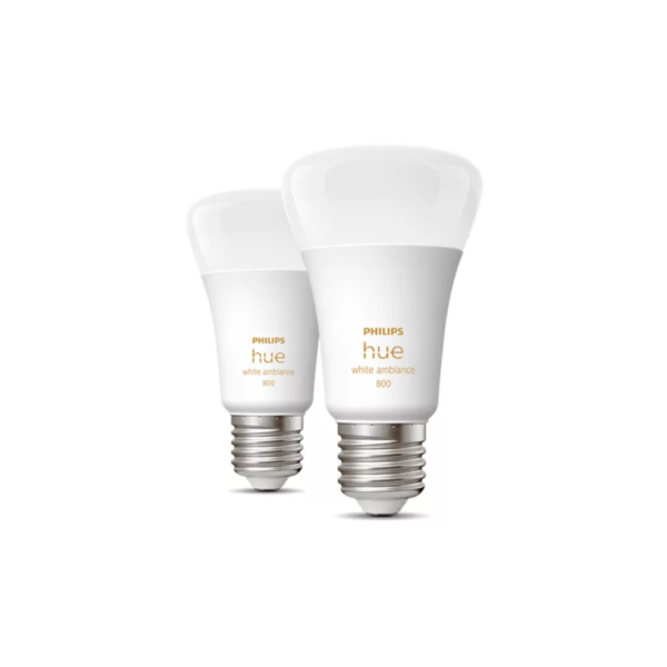 Philips Hue White Ambiance 6W A60 E27 2-pack | Klikk Malta
