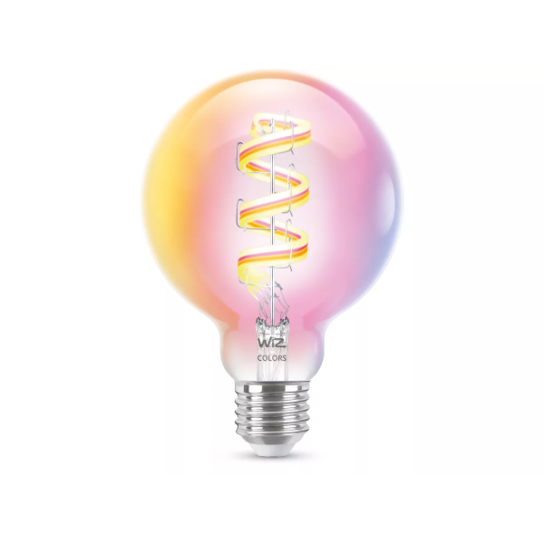 Philips WiZ G95 40W E27 ClearGlass RGB Smar... | Klikk Malta