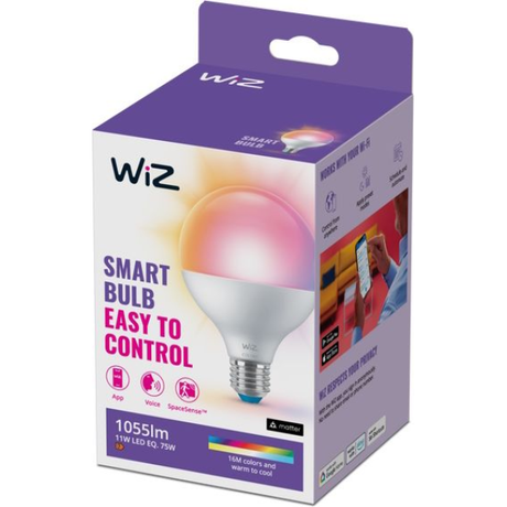 Philips WiZ G95 75W E27 RGB Smart Bulb 1-pack | Klikk Malta
