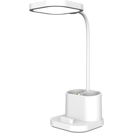 Platinet Desk Lamp LED Pen Holder 4W White | Klikk Malta