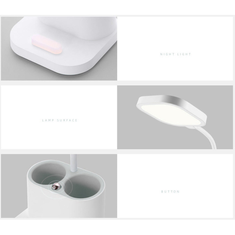 Platinet Desk Lamp LED Pen Holder 4W White | Klikk Malta