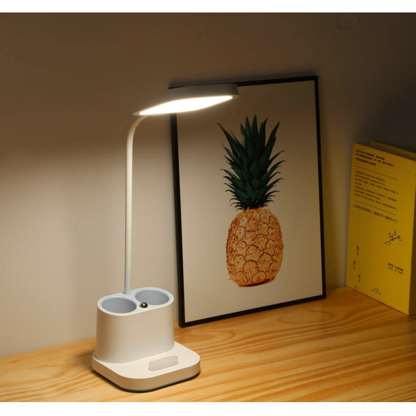 Platinet Desk Lamp LED Pen Holder 4W White | Klikk Malta