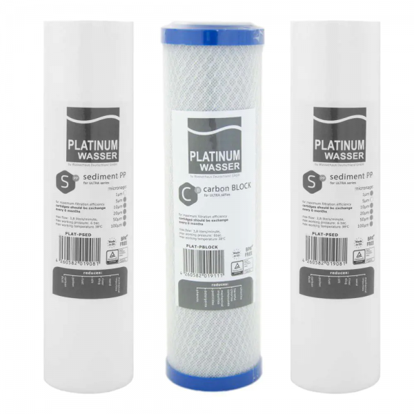 Platinum Wasser Stage1/2/3 Cartridge Set | Klikk Malta