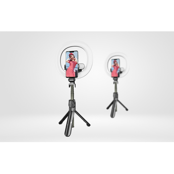 Puluz Selfie Stick / Tripod with LED Ring L... | Klikk Malta