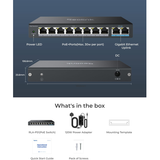 Reolink RLA-PS1 10-port (8-p PoE, 2-p Gbit)... | Klikk Malta