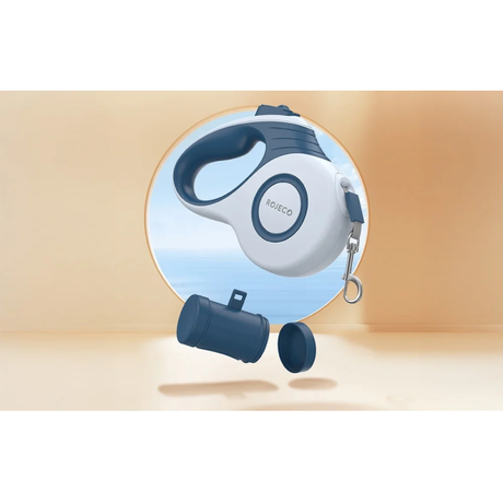Rojeco 5M Automatic Retractable Dog Leash Blue | Klikk Malta