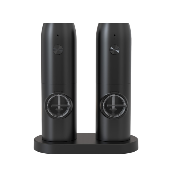 Salt & Pepper Rechargeable Grinder Set Black | Klikk Malta