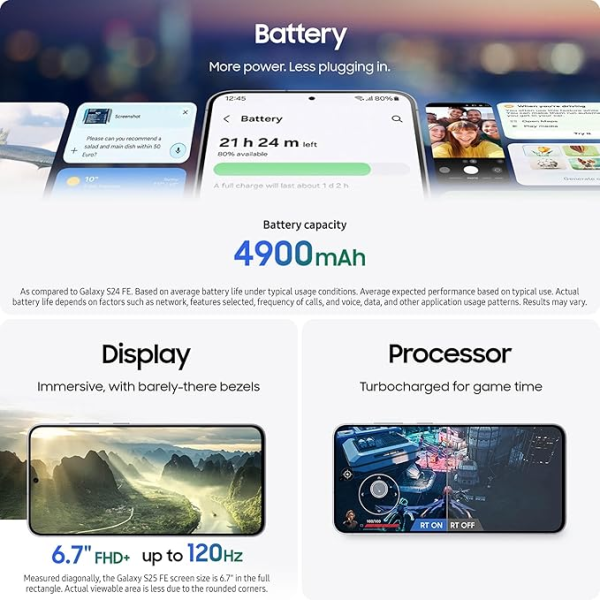 Samsung Galaxy S25 FE DS 8GB 256GB Jet Black | Klikk Malta