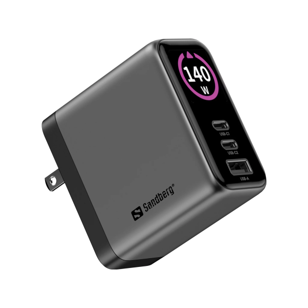 Sandberg 140W Travel PD Wall Charger with D... | Klikk Malta