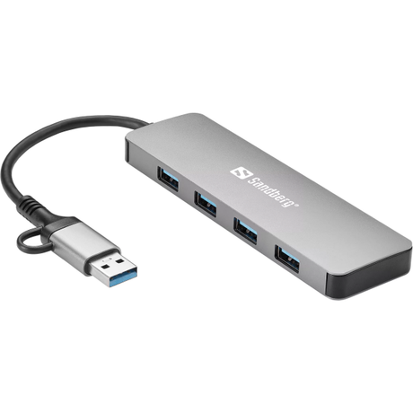 Sandberg 4-port USB-C/A Hub | Klikk Malta