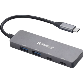 Sandberg 4-port USB-C Hub (2xUSB-C 2xUSB-A PD) | Klikk Malta