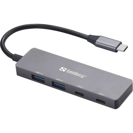Sandberg 4-port USB-C Hub (2xUSB-C 2xUSB-A PD) | Klikk Malta
