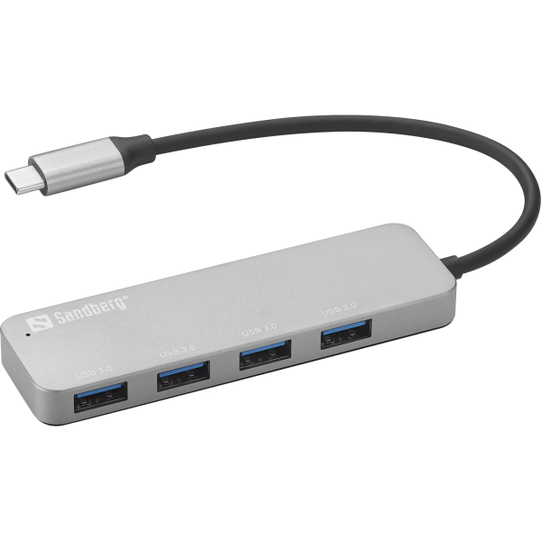 Sandberg 4-port USB-C Hub (4xUSB-A) | Klikk Malta
